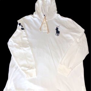 White Polo Hoodie